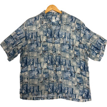 Vintage Burma Bibas Sailboat Aloha Shirt (L)