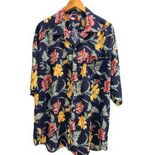 Tommy Hilfiger Blue Floral Hawaiian Button Down (XL)