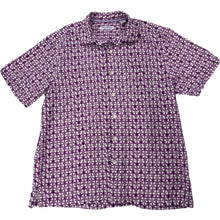 Tommy Bahama Purple Geometric Patterned Button Down (L)