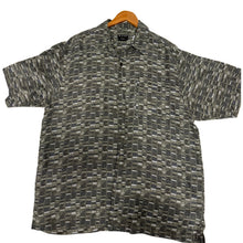 Kaid Mens Geometric Button Down (L)