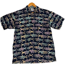 Rum Reggae Fish Button Down (M)
