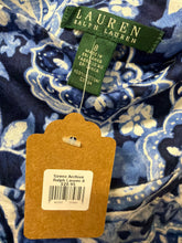 Vintage Ralph Lauren Blue Paisley Skirt (Size 8)