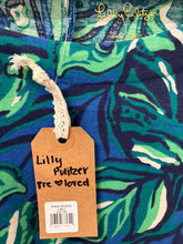 Lilly Pulitzer Blue Monstera Leaf Dress (L)
