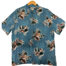 Vintage Island Shores Pineapple Aloha Shirt (L)