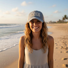 "Beach Girl" Distressed Trucker Hat