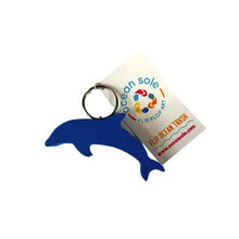 Recycled Flip Flop Dolphin Keychain