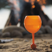 Orange Sunrise Beach Glass