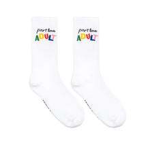 "Part Time Adult" Crew Socks