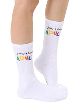 "Part Time Adult" Crew Socks